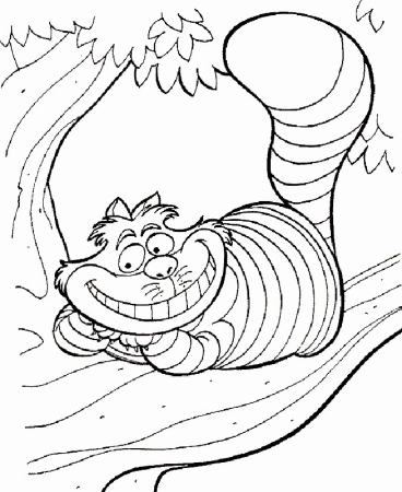alice in wonderland coloring pages