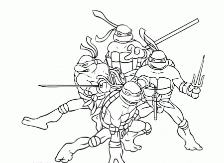 Cartoon Coloring Download Teenage Mutant Ninja Turtles Coloring 