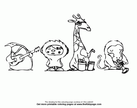 One Eskimo - Free Coloring Pages for Kids - Printable Colouring Sheets