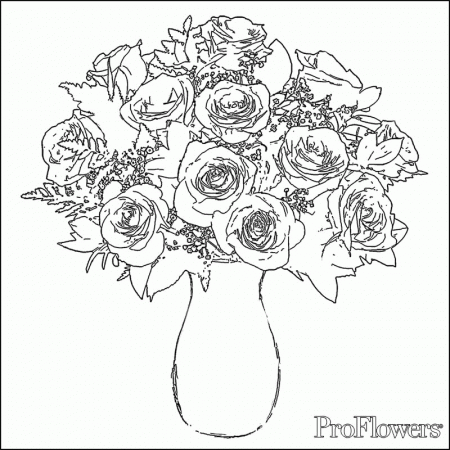 roses coloring pages pictures page