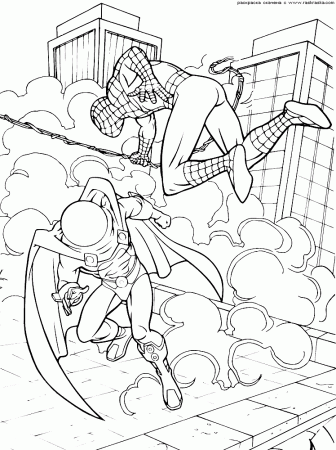 Spiderman Coloring Pages 11 #26712 Disney Coloring Book Res 