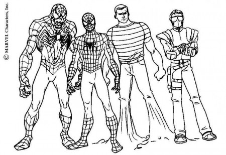Spiderman 3 Pictures To Color | Alfa Coloring PagesAlfa Coloring Pages