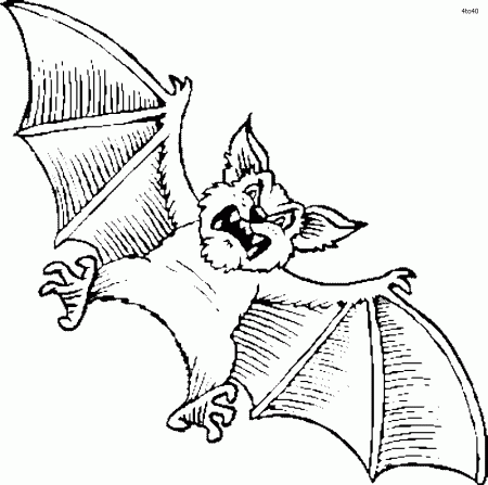 Halloween Bat Coloring Pages - Wallpapers and Images | Wallpapers 