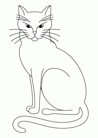 Black Cat Coloring Pages | animalgals