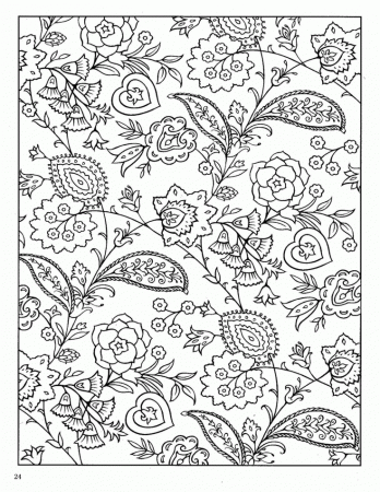 Dover Paisley Designs Coloring Book | Coloring pages