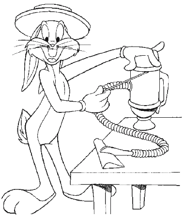 Activity Bugs Bunny Coloring Pages - Looney Tunes Cartoon Coloring 