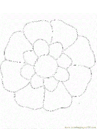 printable coloring page flower natural world