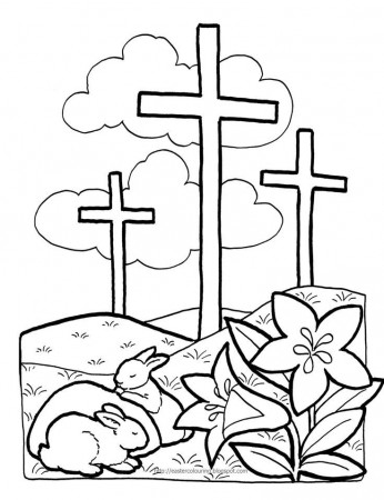 Easter Coloring Page!! <3 | Religion ( Easter / Lent )