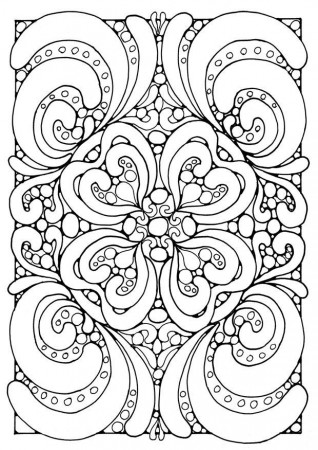 Complex Geometric Coloring Page