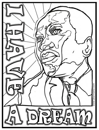 Mlk Coloring Page Free - Coloring Home