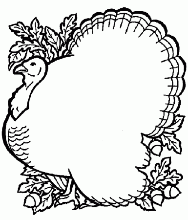 Thanksgiving Turkey Coloring Pages Printables - Picture 2 
