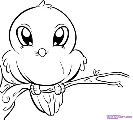 Cute Animal Coloring Pages | Traceable