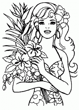 Barbie Coloring Pages Cake Ideas and Designs