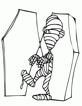 Do Not Appear When Printed Only The Mummy Coloring Page Will Print 