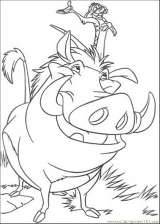 Coloring Pages He Lion King 2 (Cartoons > The Lion King) - free 