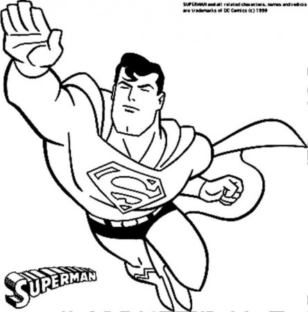 Kids Coloring Page Superman Superheroes - Superheroes Coloring 