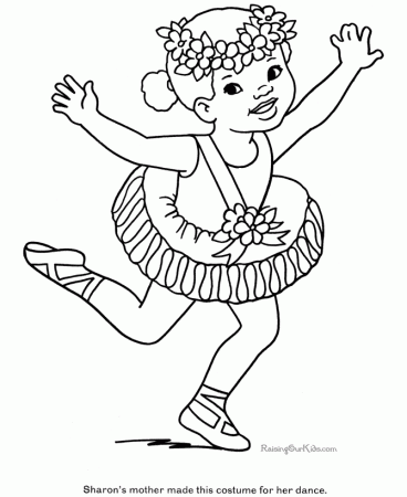 Free Printable Ballet Coloring Page For Kids | Coloring Pages