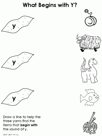 Draw a Line - Beginning Consonant Worksheets