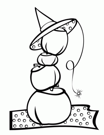 Viewing Gallery For Witch Hat Coloring Pages 38676 Witch Hat 