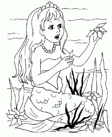 Fantasy Mermaids print coloring pages. 17
