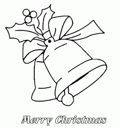 Print Free Download Coloring Pages For Christmas Bell : Download 