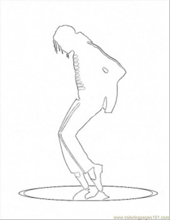 Coloring Pages Michael Jackson Dancing (Countries > USA) - free 
