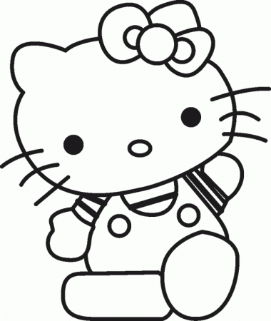 Tea Party Hello Kitty Coloring Pages Fo Free Coloring Pages For 