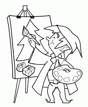 Painter painting games coloring pages | Coloring Pages