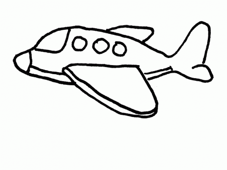 Printable Airplane Transportation Coloring Pages 