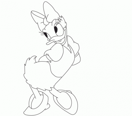 Colour Drawing Free Wallpaper Daisy Duck Coloring Drawing Free 