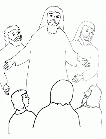 jesus transfiguration Colouring Pages (page 3)