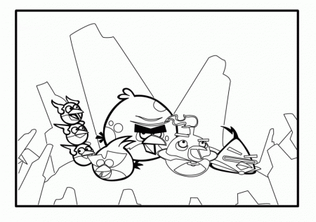 Angry Birds Space Coloring Pages To Print Printable Coloring 