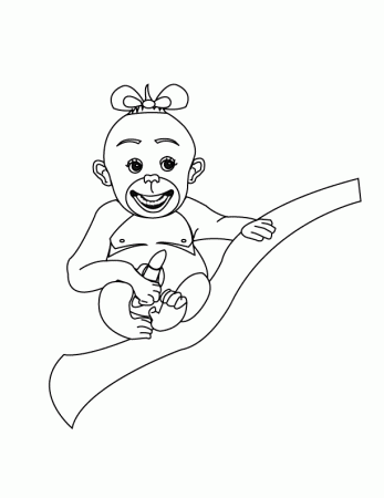 Monkey Coloring Pages To Print Out
