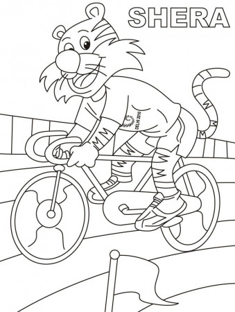 Shera Cycling Coloring Page | Download Free Shera Cycling Coloring 