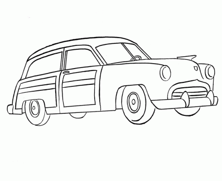 1950s cars Colouring Pages