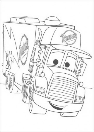 Cars Disney Coloring Pages Printable