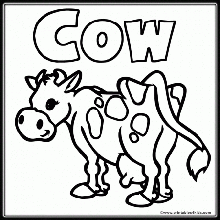 Cattle-coloring-page-14 | Free Coloring Page Site