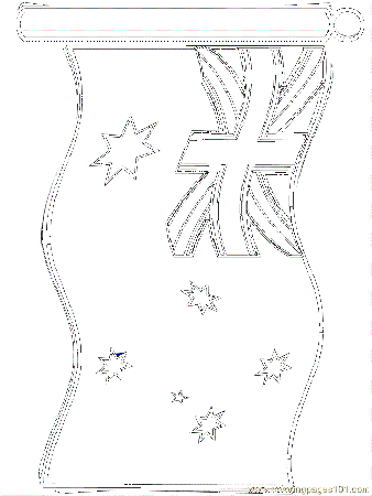 Coloring Pages Australia's Flag (Countries > Australia) - free 
