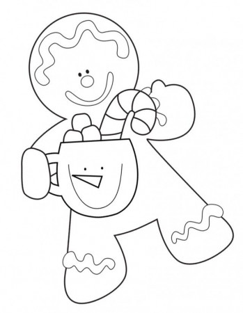 Gingerbread Coloring Pages Gingerbread House Coloring Pages Kids 