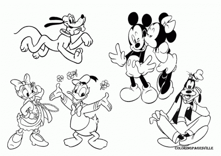 Mickey Mouse Coloring Pages To Print - Free Coloring Pages For 