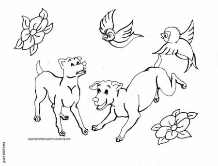 Sweet Puppy Coloring Pages Dog Page And Sheets | Laptopezine.