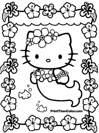 Hello Kitty | Free coloring pages for kids