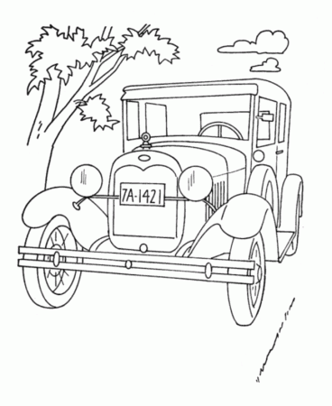 Ford Model T Colouring Pages