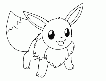 eevee lineart 5 by michy123