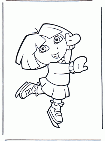 Dora The Explorer Coloring Pages 124 | Free Printable Coloring Pages