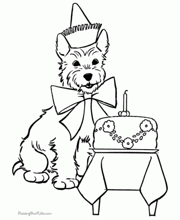 Cute puppy dog coloring pictures 67