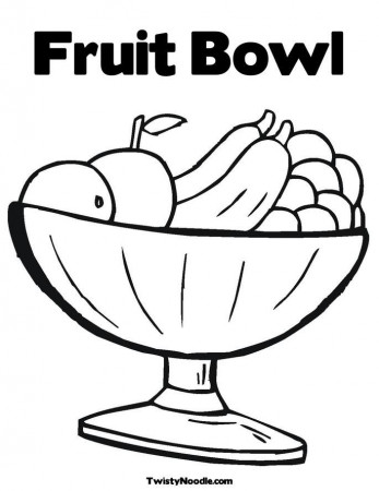 Fruit Bowl Drawing For Kids Images & Pictures - Becuo