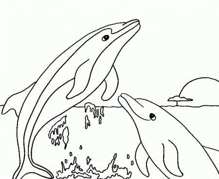 1198-dolphin-coloring-pages | Kids Coloring Pages on dot Com