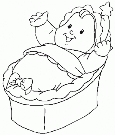 Cute and Chubby Baby Coloring Pages
