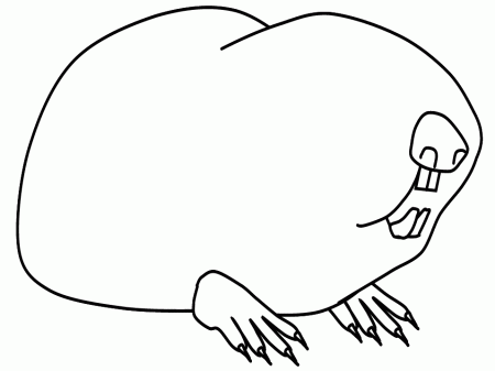 Mole Rat Colouring Pages (page 2)